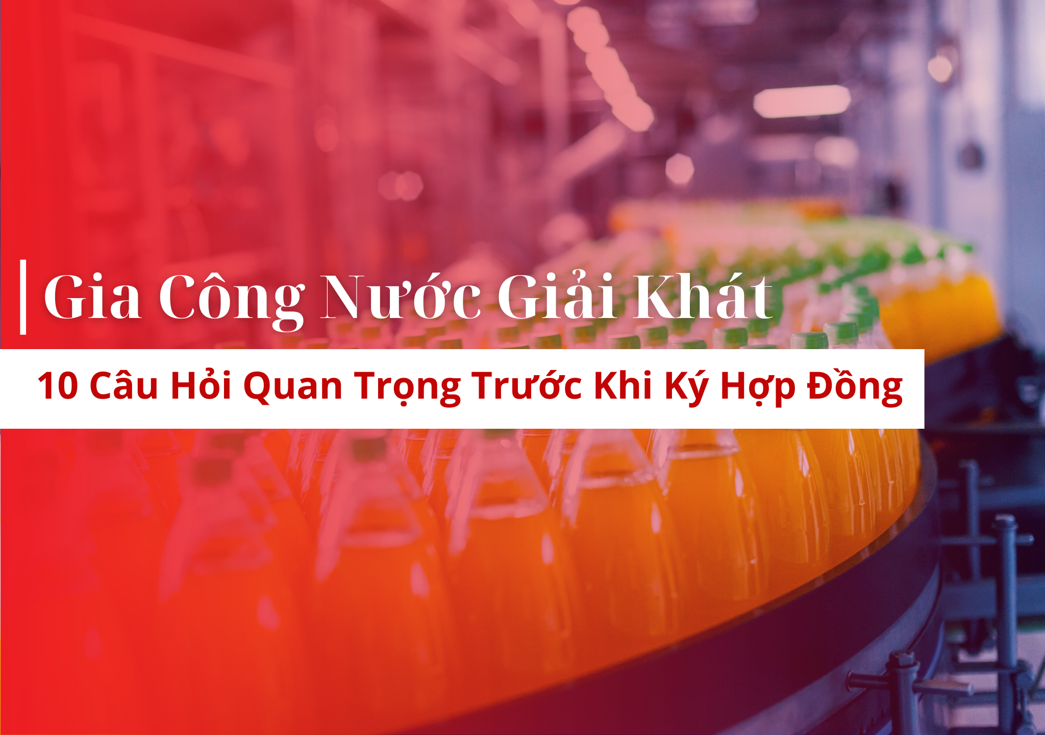 gia công nước giải khát, sản xuất nước giải khát